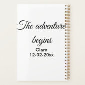 L'aventure commence nom date année lieu (Dos)