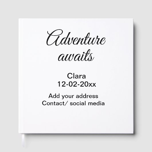 L'aventure commence nom date année lieu (Recto)