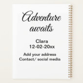 L'aventure commence nom date année lieu (Dos)