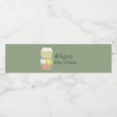 L'aventure commence sur mesure Étiquette bouteille (Étiquettes simples)