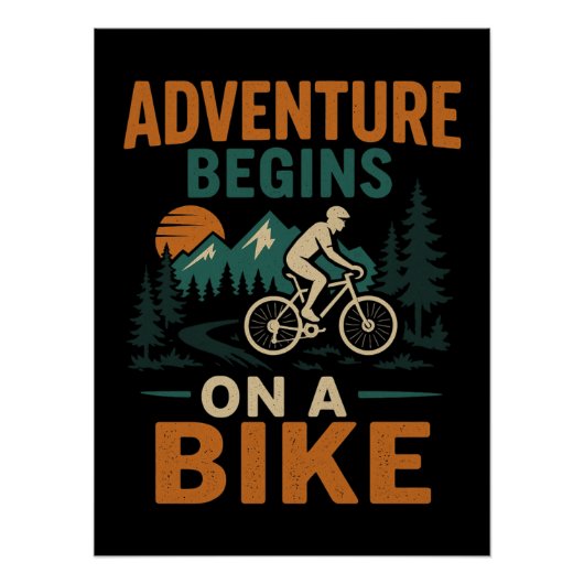 L'aventure commence sur une affiche de vélo (Devant)
