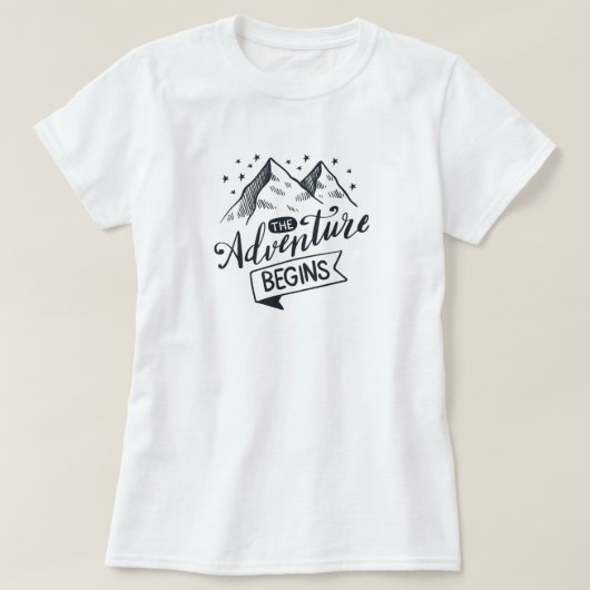 L'aventure commence T-shirt (Design devant)