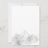 L'aventure commence une invitation de mariage élég (Dos)