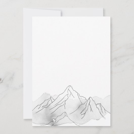 L'aventure commence une invitation de mariage élég (Dos)