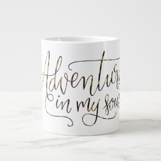 "L'aventure dans mon âme", mug de motivation