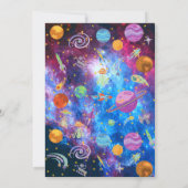 L'aventure spatiale Invitation d'anniversaire (Dos)