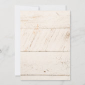 Laver blanc rustique plat Enregistrer la carte de (Dos)