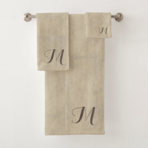 Laver de chaux beige luxueux Monogramme