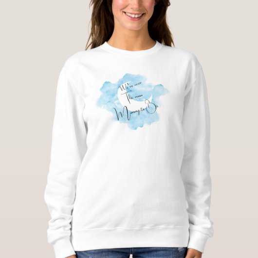 Laver l'aquarelle sur la lune Sweatshirt T-shirt (Devant)