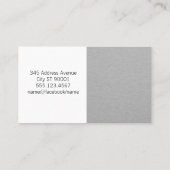 Laver le chien | Carte de rendez-vous en métal élé (Dos)