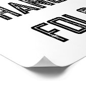 Laver Plier Lave Linge Routine Poster (Coin)