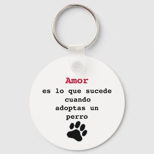 Lavero adoptar un perro sleutelhanger (Voorkant)