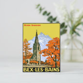 Lavey les Bains, Zwitsers dorp, Briefkaart (Staand voorkant)