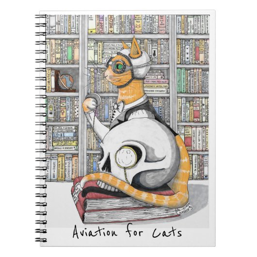 L'aviation pour le Carnet en spirale des chats (Devant)