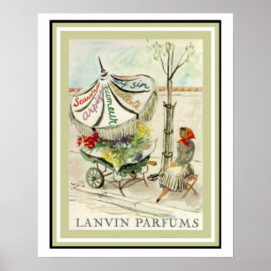  Lavin Parfums Bloemenmeisje Poster 16 x 20