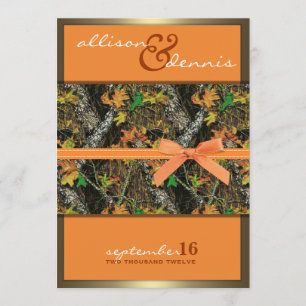 Lavish Camo Wedding Invitations Kaart