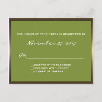 Lavish Camo Wedding RSVP