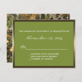 Lavish Camo Wedding RSVP (Devant / Derrière)