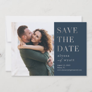 Lavish Glow Editable Color Save the Date Kaart