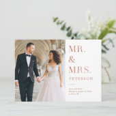 Lavish Mariage Rose Faire-part (Debout devant)