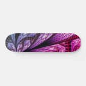 Lavish Paarse Fractal Design Digital Art Skateboard (Horizontaal)
