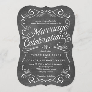 Lavish Scrolls Editable Color Wedding Invitations