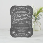 Lavish Scrolls Editable Color Wedding Invitations Kaart (Staand voorkant)