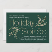 Lavish Soirée Editable Color Holiday Party Invitat Kaart (Voorkant)