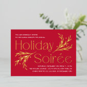 Lavish Soirée Foil Fête Invitation (Debout devant)