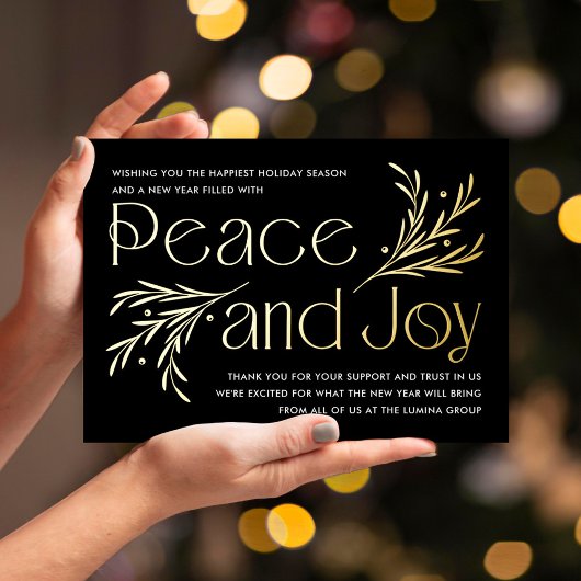 Lavish Soirée Folie Company Zakelijke vakantie Kaa Folie Feestdagenkaart