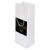 Lavish Wine Gift Bag  Wijn Cadeautas (Voorkant Gekanteld)
