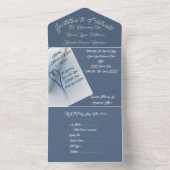 LavishlyOn 2 hartsnaren 2 Pagina's 1 Leven samen All In One Uitnodiging (Binnen)