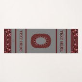 LavishlyOn City State School Business Red Letter O Yogamat (Voorkant (horizontaal))