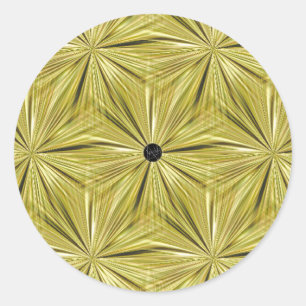 LavishlyOn Gold Diamond Cut Seal Ronde Sticker