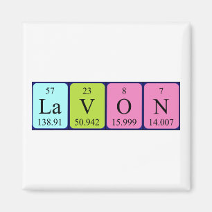 Lavon periodieke lijstnaam magnet magneet