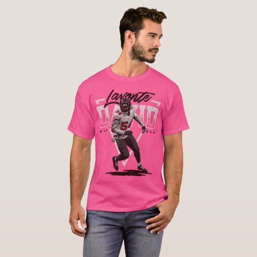 Lavonte David Driehoek Naam T-shirt (Voorkant volledig)