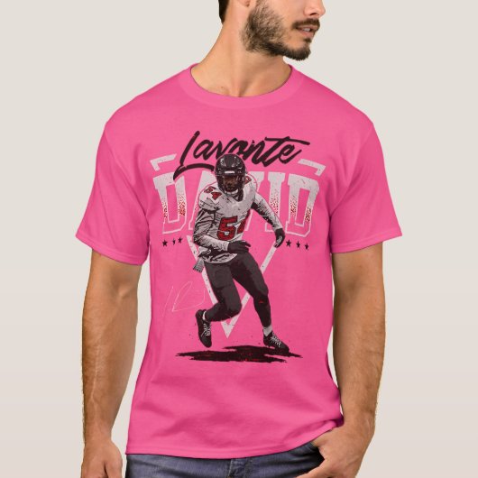 Lavonte David Driehoek Naam T-shirt (Voorkant)