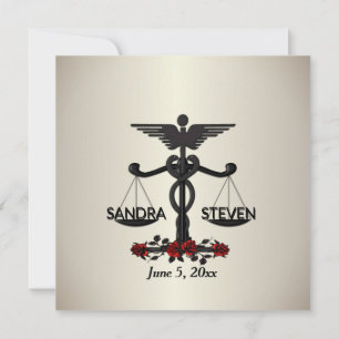 Law and Medicine Union Red Rose Kaart