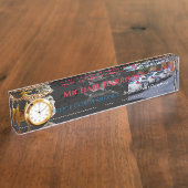 Law Enforcement Department Pride Custom Acrylic Naambordje (Zijkant)