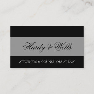 Law Firma Black/Aged Silver Visitekaartje