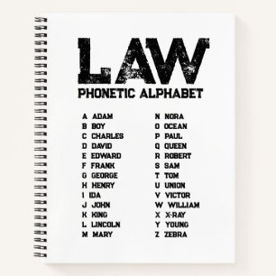LAW Fonetalphabet – Politie Wit Notitieboek