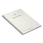 Law Notebook – Minimal Academic Edition Notitieboek (Rechterzijde)