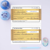 Law of Attraction Blank Printable Gold Check Flyer (Enkel)