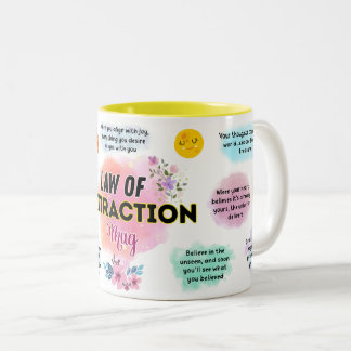 Law Of Attraction Mug Tweekleurige Koffiemok