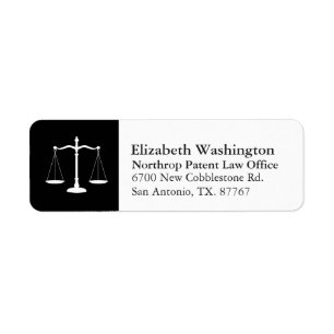 Law Professional Justice Scales Gepersonaliseerd W Etiket
