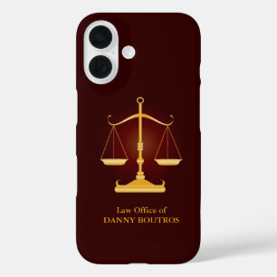 Law Scale Lawyer iPhone 16 Hoesje