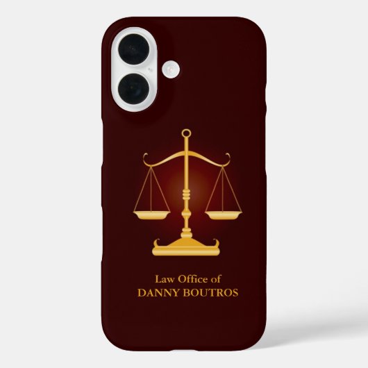 Law Scale Lawyer Case-Mate iPhone Case (Achterkant)