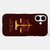 Law Scale Lawyer Case-Mate iPhone Case (Achterkant (horizontaal))