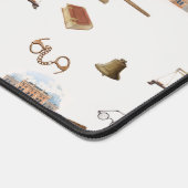 Law Scales Gavel Juridique Antique Motif (Coin)