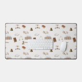 Law Scales Gavel Juridique Antique Motif (Clavier et souris)